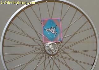 Track wheel with White Industries 36* hub