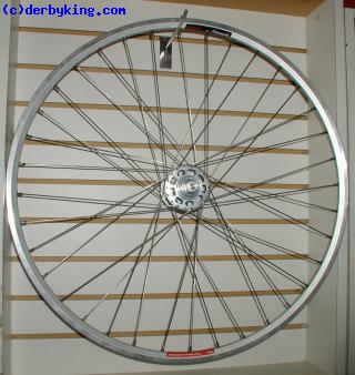 Track wheel with White Ind. High flange TI axle hub