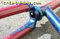 Fork blade tang with cut-outs on Lindsay road frame