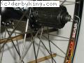 ATB rear wheel hub detail deore/wtb